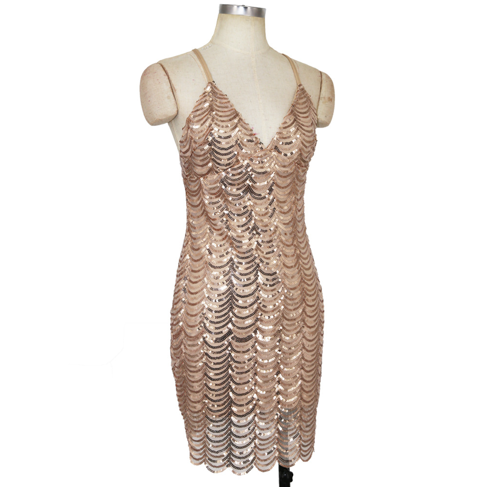 SZ60250-2 Sequin Cocktail Dress